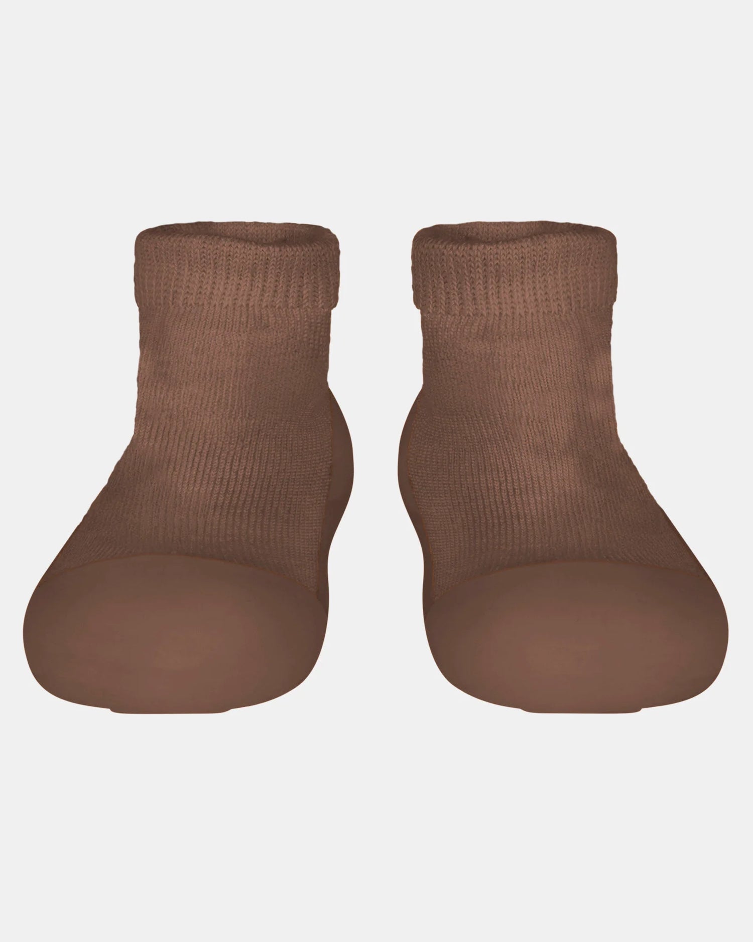 toshi baby walking socks peppercorn brown non slip