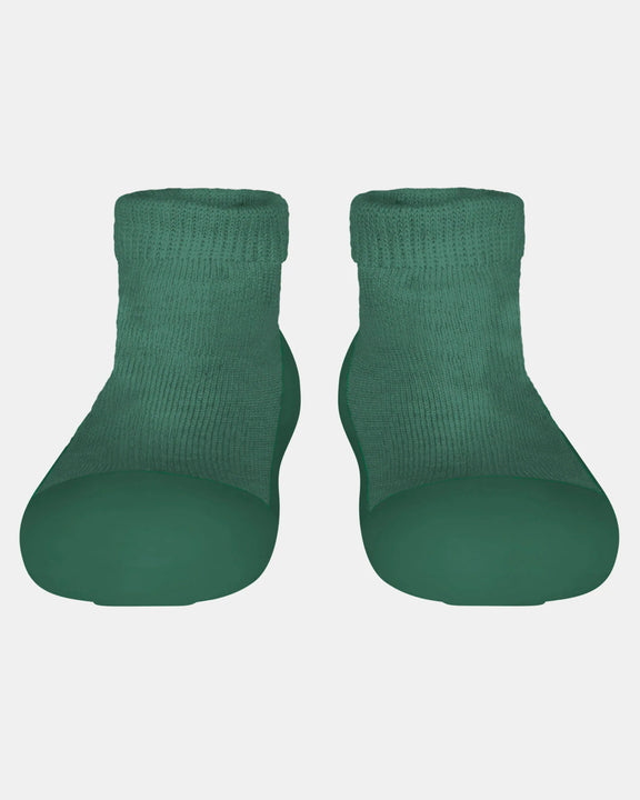 toshi baby walking socks tea tree green non slip