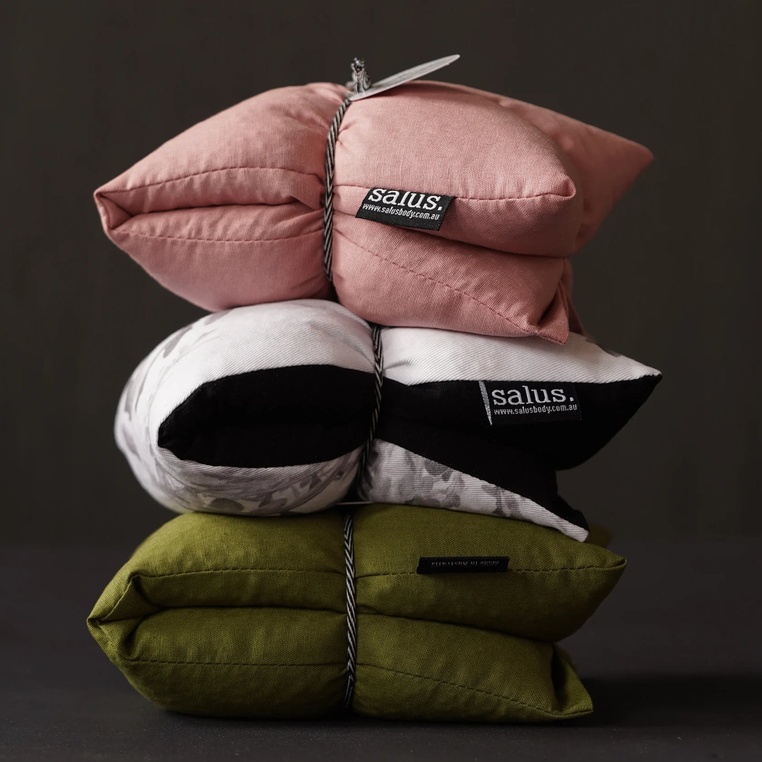 Australian-made lavender & jasmine heat pillow for stress relief