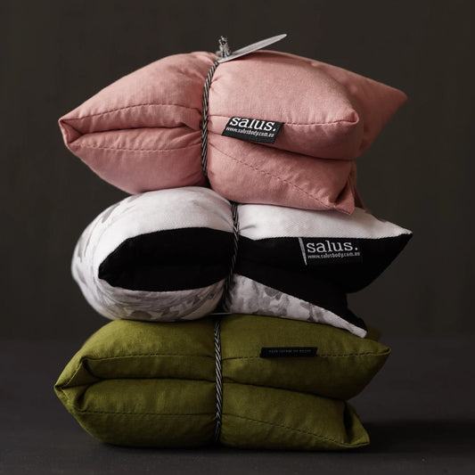 Australian-made lavender & jasmine heat pillow for stress relief