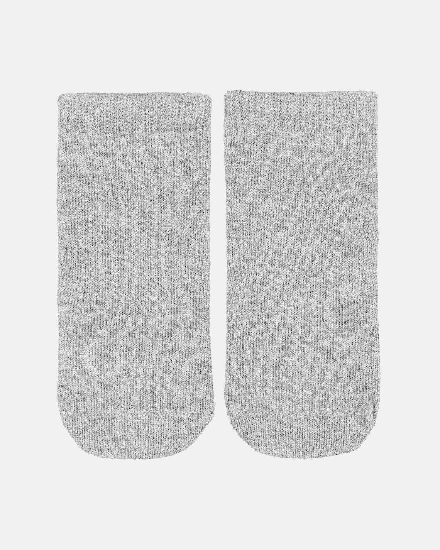 Ash organic cotton blend baby socks with melange knit