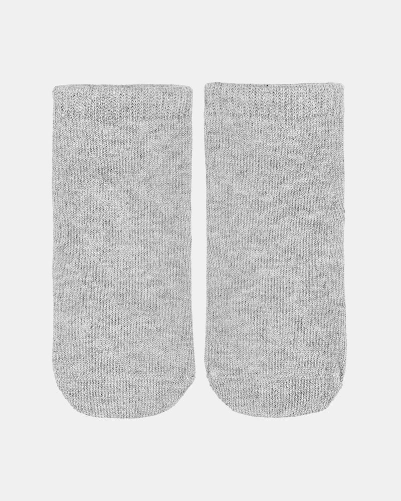 Ash organic cotton blend baby socks with melange knit