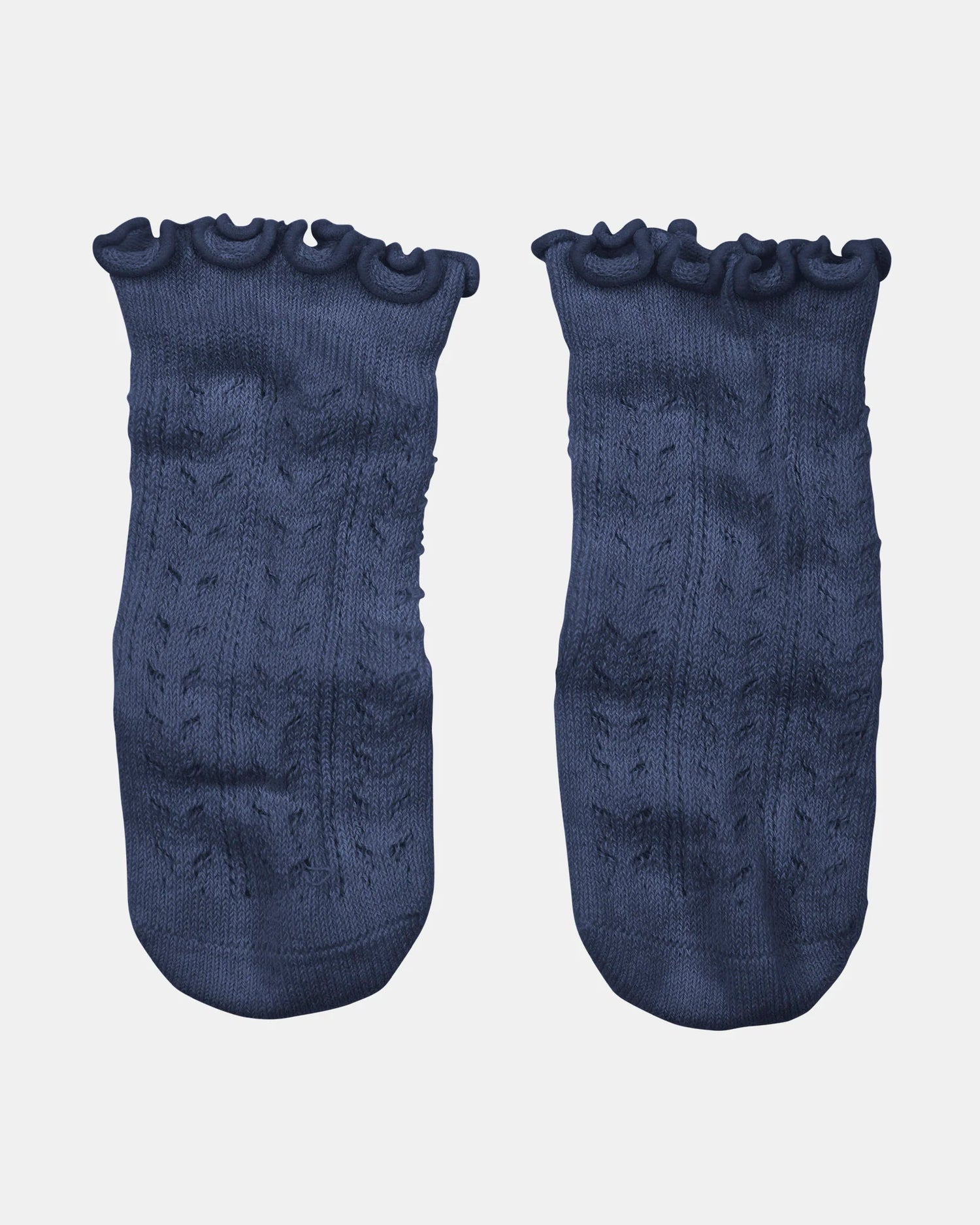 toshi baby knee high socks navy frilly lace