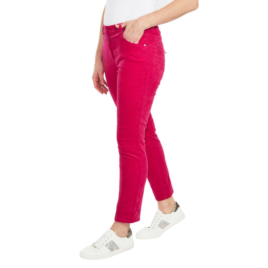 Cord Slim Pant Hot Pink