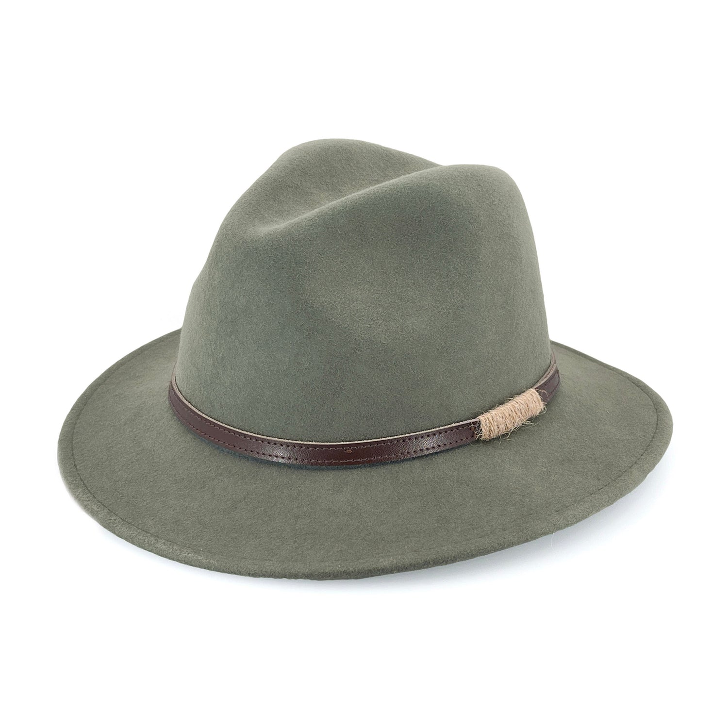paterson fedora blue agave wool felt hat 59cm