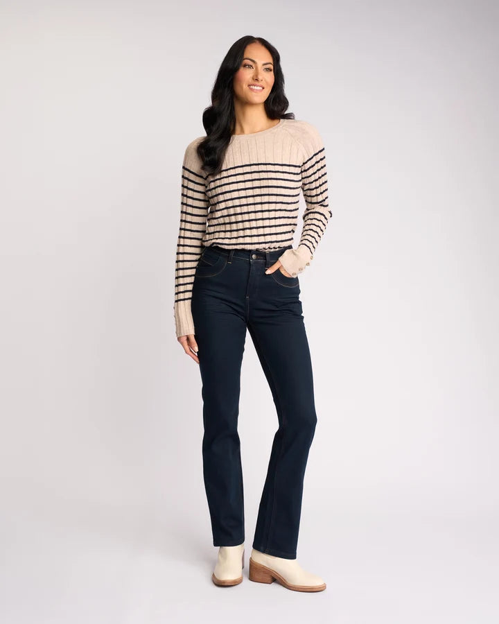 Vassalli Pace Straight Leg Jean in Indigo Denim.