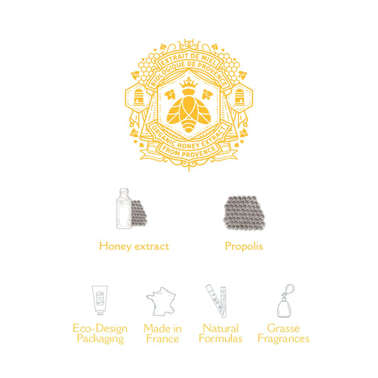 Small Panier des Sens honey hand cream with organic honey and shea butter made in France 