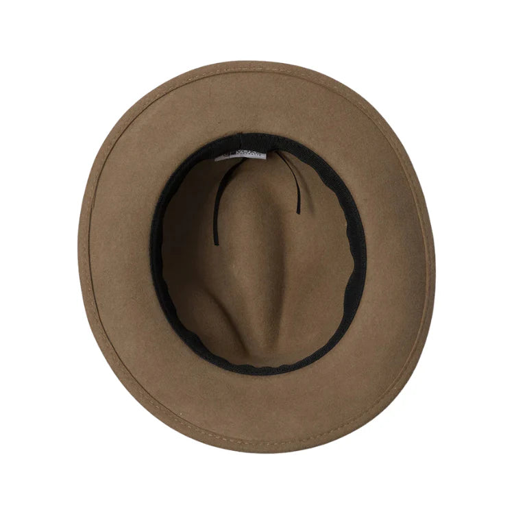 wool felt fedora camel unisex hat australia