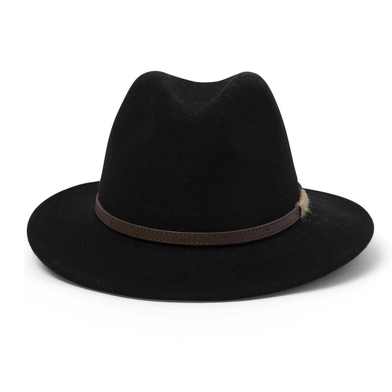 paterson fedora black wool felt hat australia