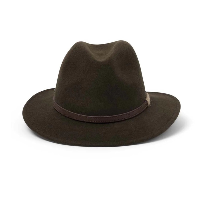 paterson fedora dark khaki wool felt hat australia