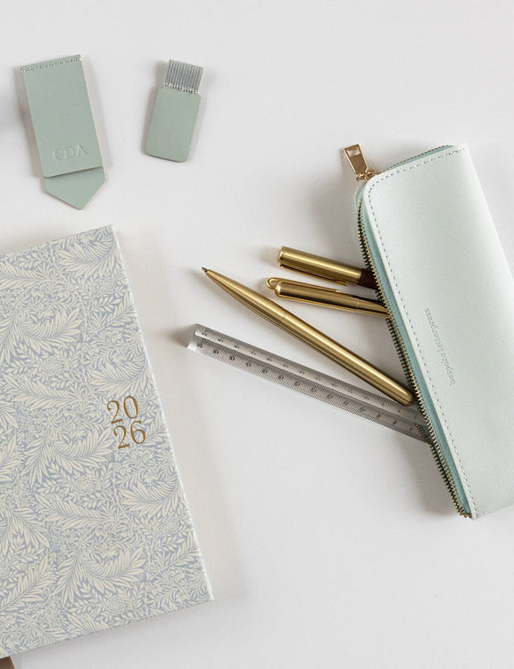 Dusk pencil case in soft light blue for work, study and everyday organisation.