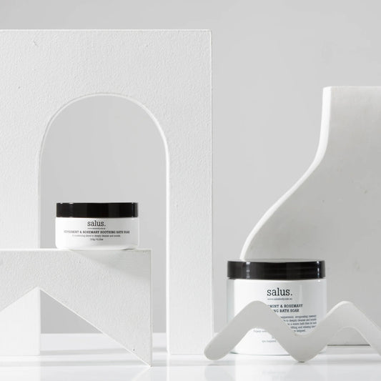 peppermint rosemary bath salts muscle relaxation soak