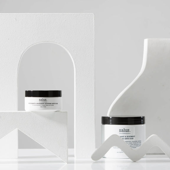 peppermint rosemary bath salts muscle relaxation soak