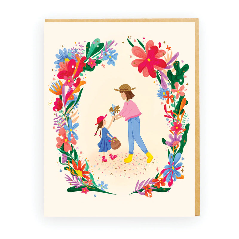 mothers day card gold foil floral australia