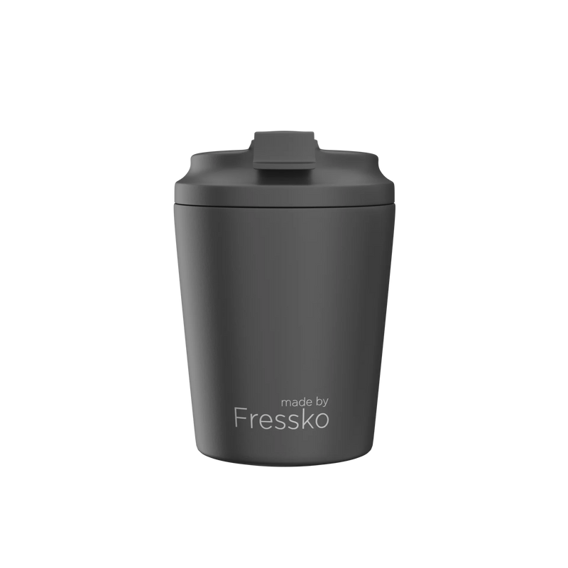 Fressko Piccolo 120ml Reusable Cup in Coal with ceramic interior