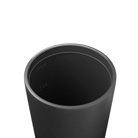 Close up of Piccolo Coal lid and smooth ceramic lining