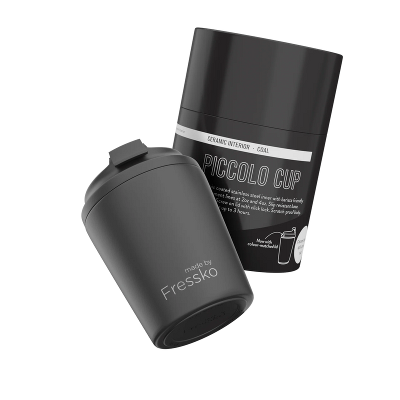 Reusable Cup | Piccolo | Coal | Ceramic | 120ml/4oz