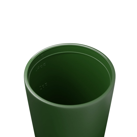 Piccolo Khaki reusable cup styled for espresso and short coffee rituals