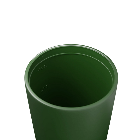 Piccolo Khaki reusable cup styled for espresso and short coffee rituals