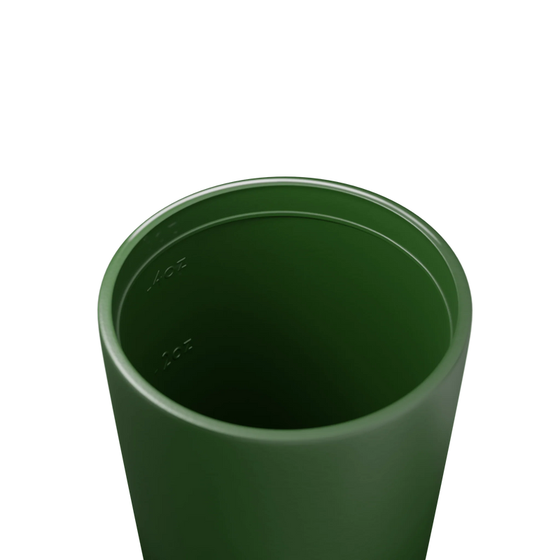 Piccolo Khaki reusable cup styled for espresso and short coffee rituals