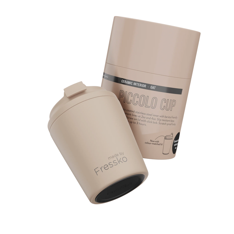 Piccolo Oat cup styled for espresso and short coffee rituals