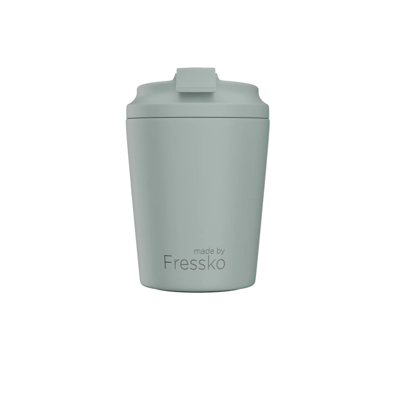 Fressko Piccolo 120ml Reusable Cup in Sage with ceramic interior