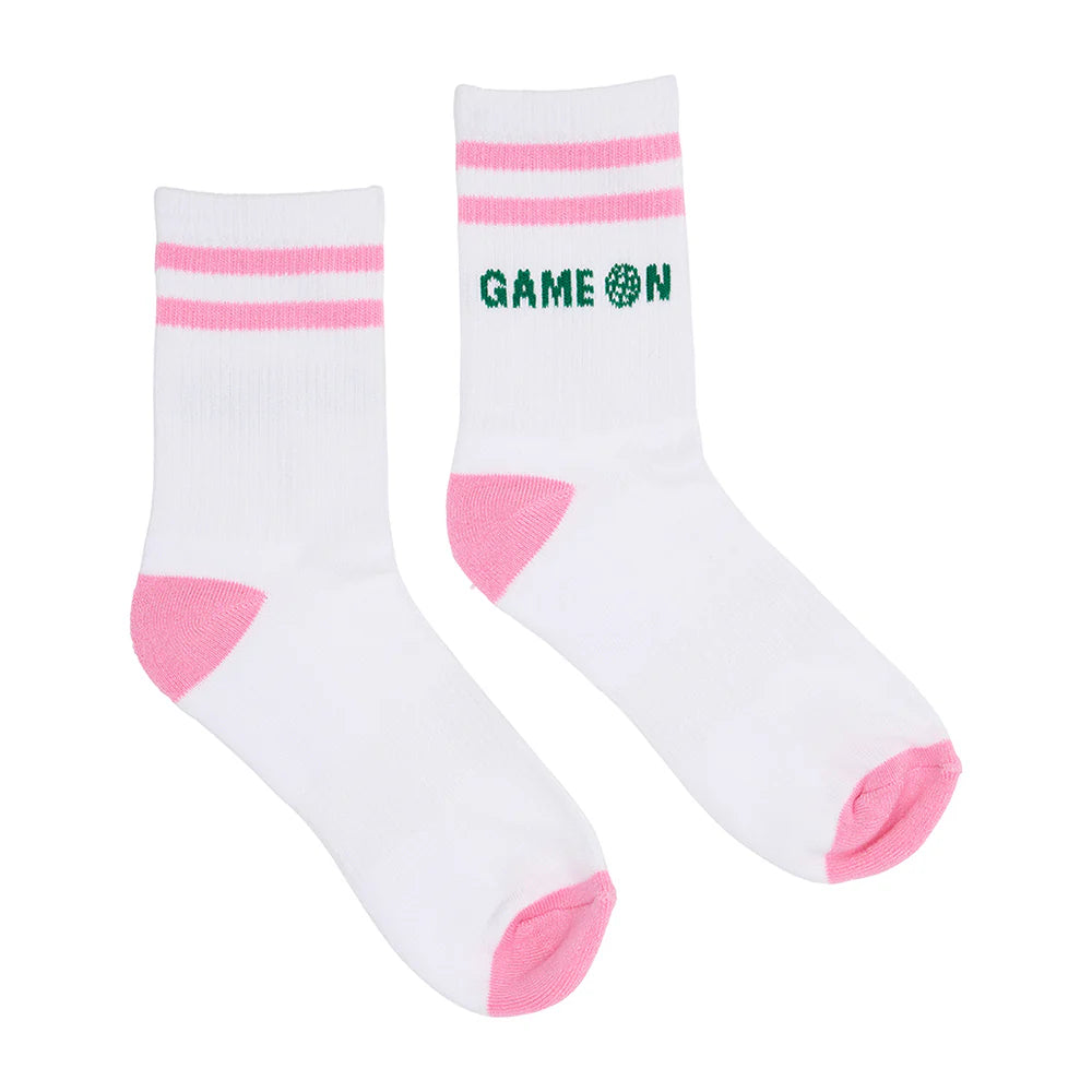 Boxed pink pickleball socks – sporty women’s gift idea