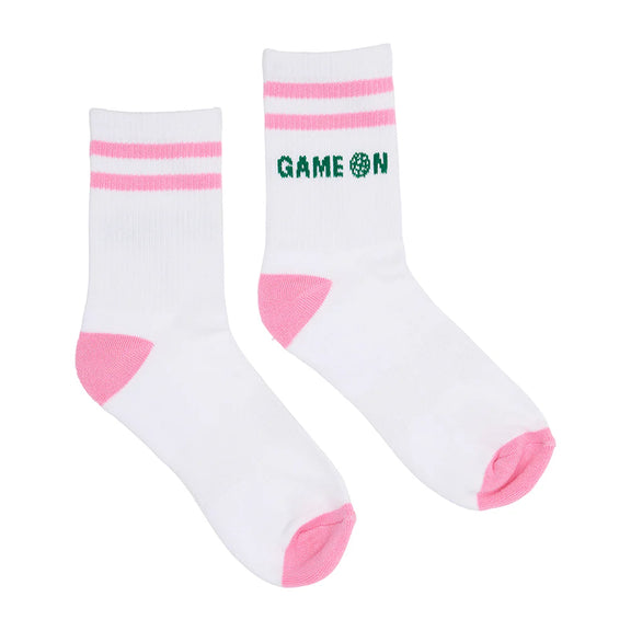 Boxed pink pickleball socks – sporty women’s gift idea