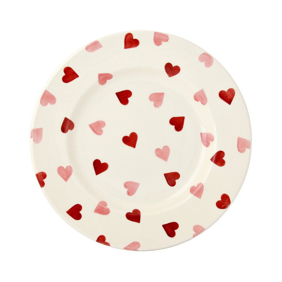 Emma Bridgewater Pink Hearts Plate 8½" – handmade English earthenware