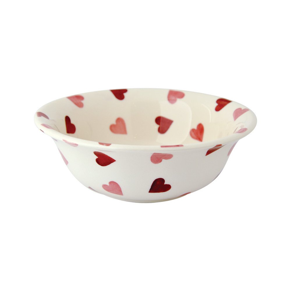 Emma Bridgewater Pink Hearts Cereal Bowl – handmade English earthenware