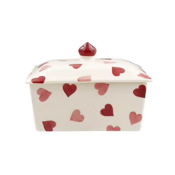 Emma Bridgewater pink hearts butter dish