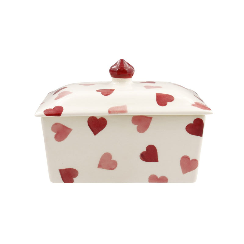 Emma Bridgewater pink hearts butter dish