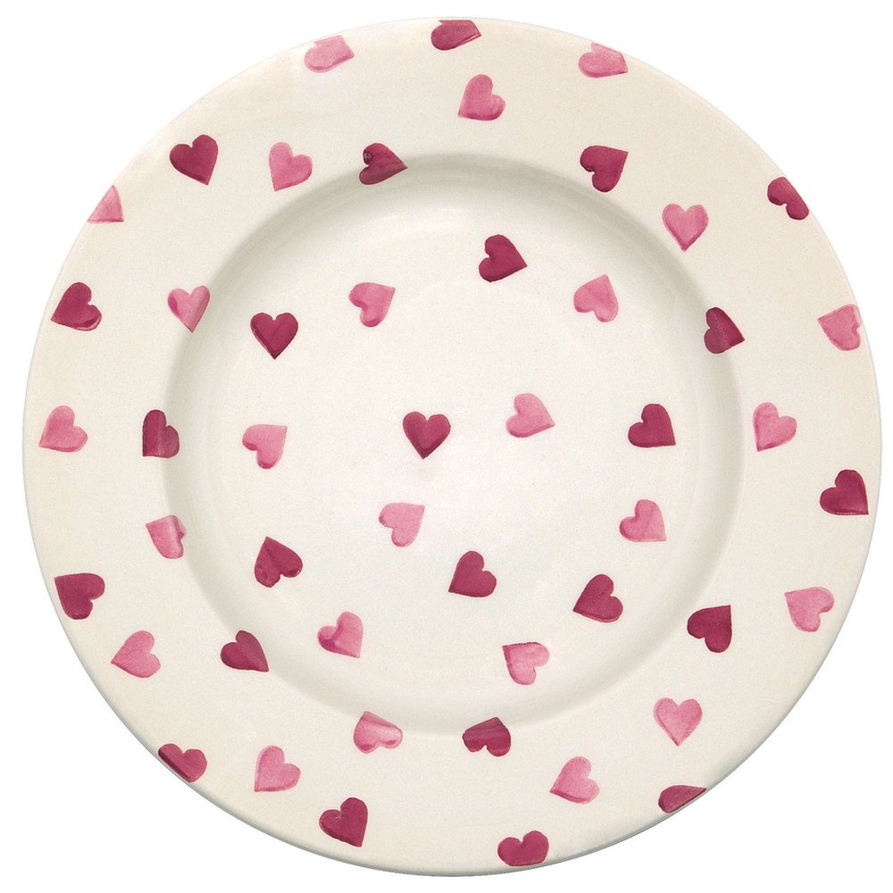 Emma Bridgewater Pink Hearts Plate 10.5" | English Earthenware