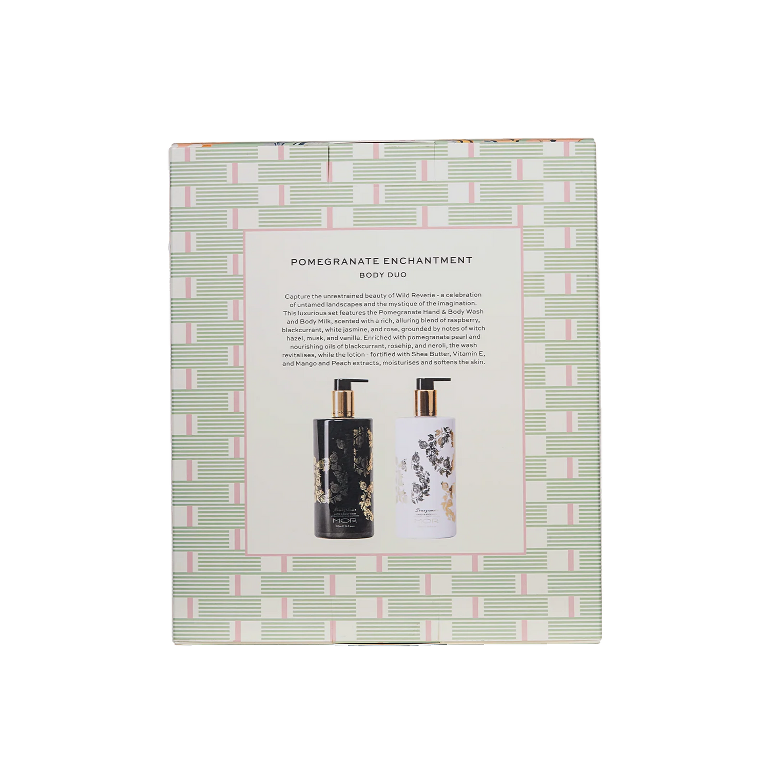 Australian-made Pomegranate Enchantment Wash and Lotion set with floral fruity scent