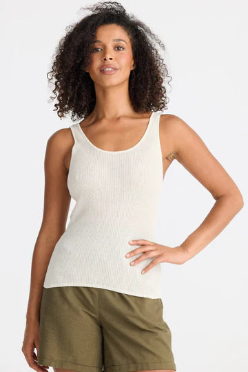Pontif Knit Set – Natural | Mesh Knit Top & Tank