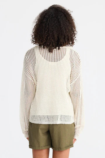 Pontif Knit Set – Natural | Mesh Knit Top & Tank