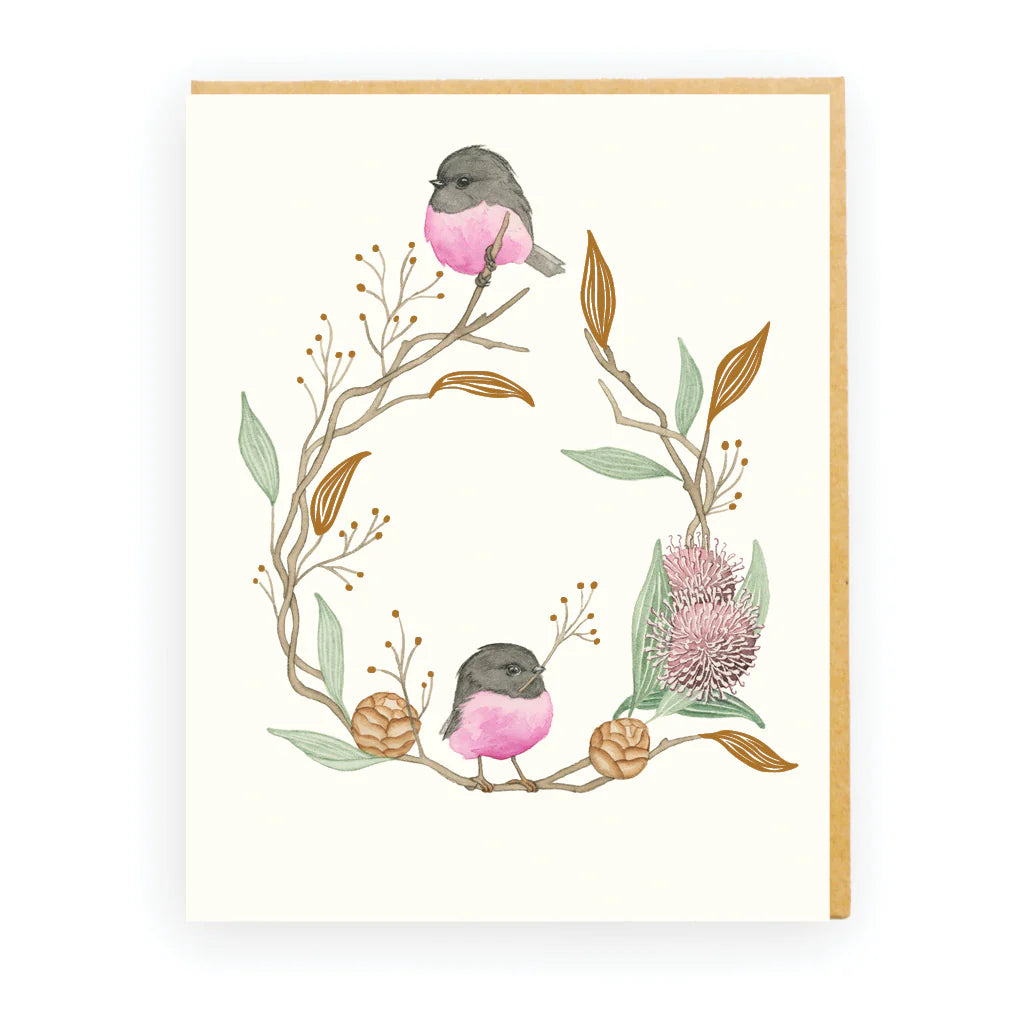 pretty in pink greeting card australia
