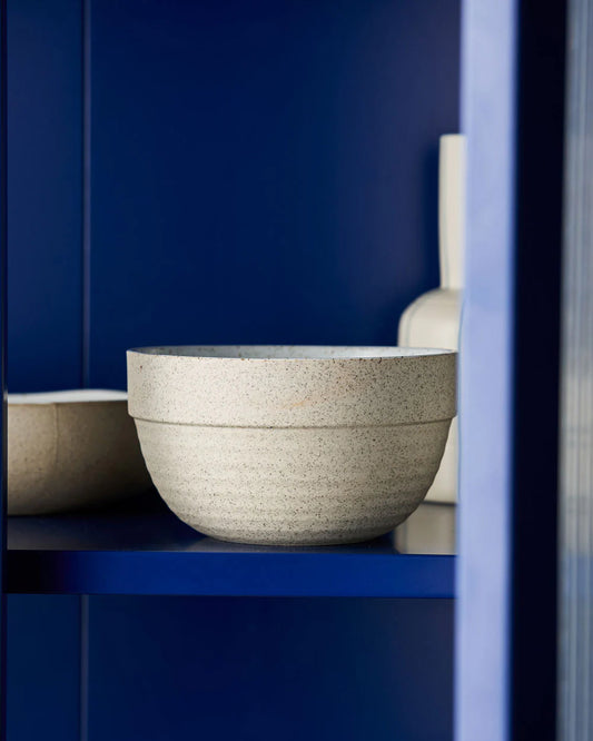 Handcrafted Garden To Table white pudding bowl with organic glaze.