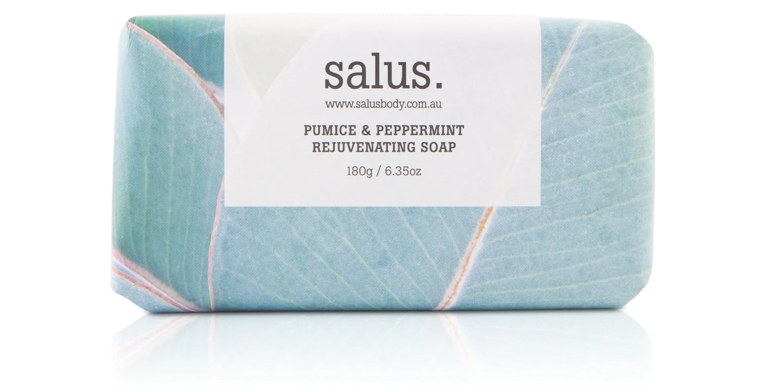 Pumice & Peppermint Rejuvenating Soap 180g – natural exfoliating bar