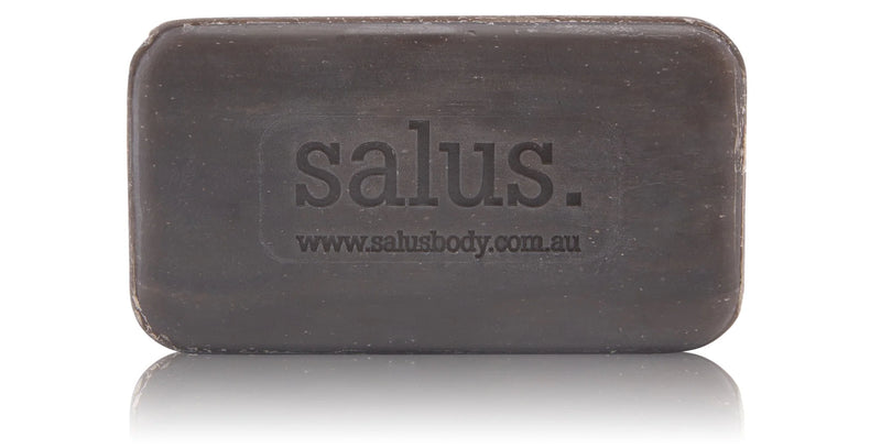 Vegan Australian soap with pumice, peppermint & black clay unwrapped