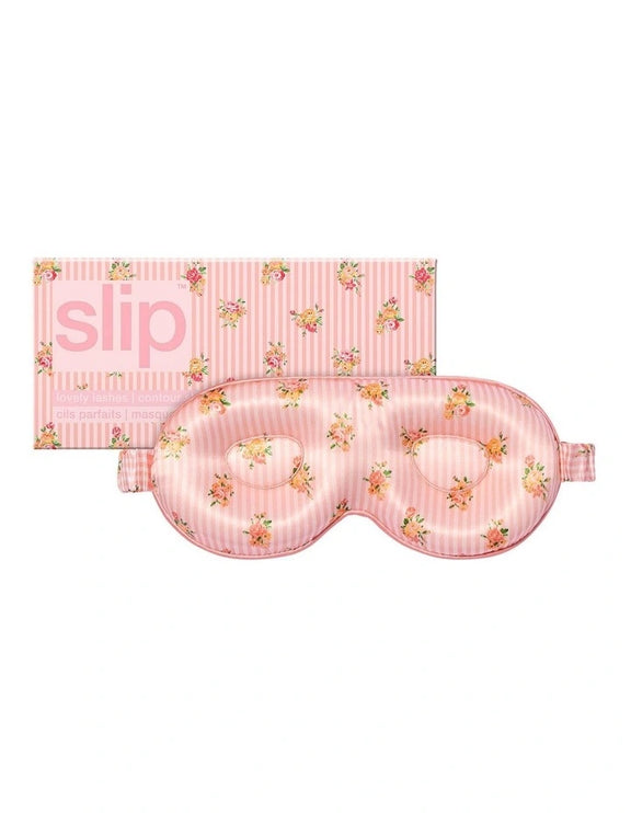 Pure silk contour sleep mask petal