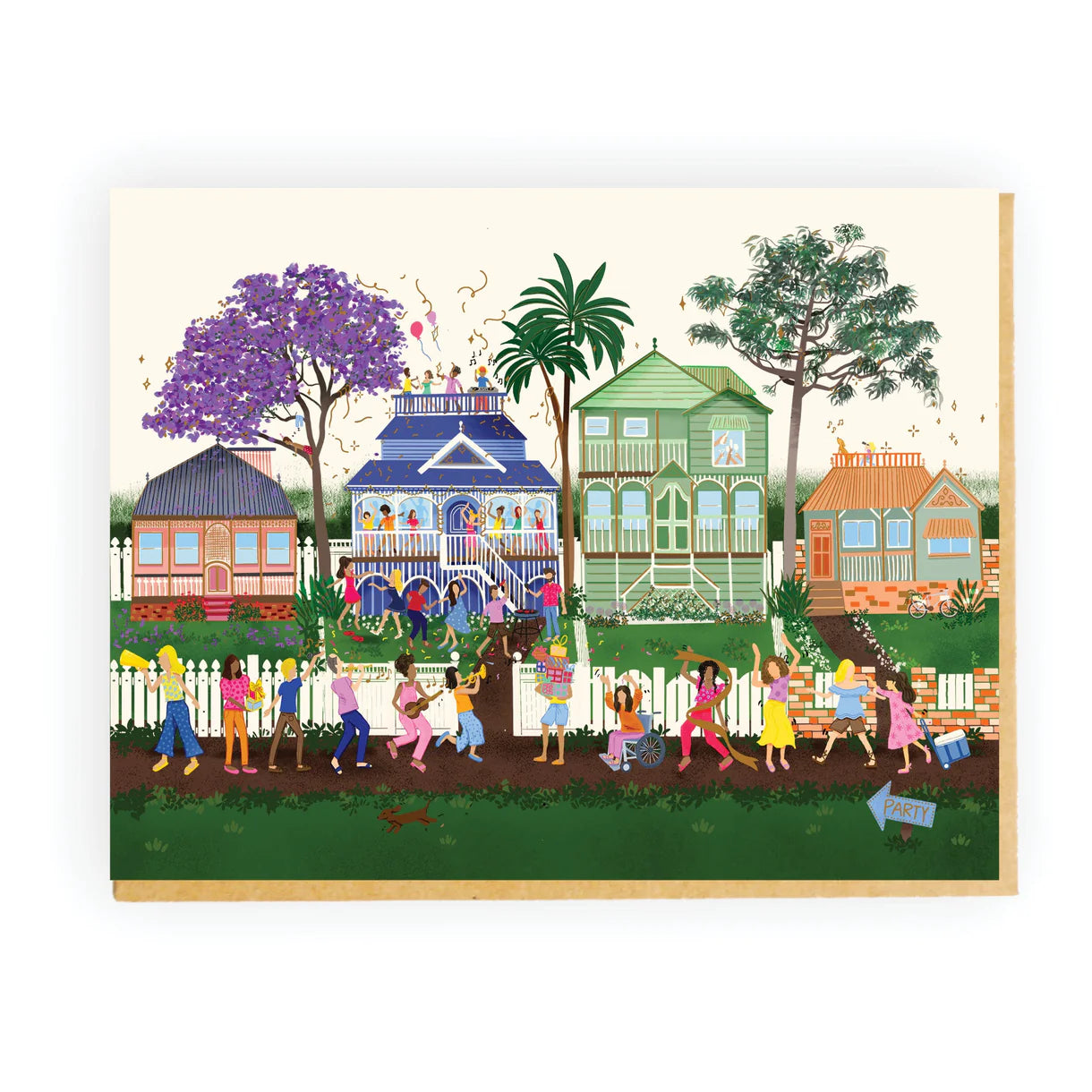 queenslander house card australia housewarming