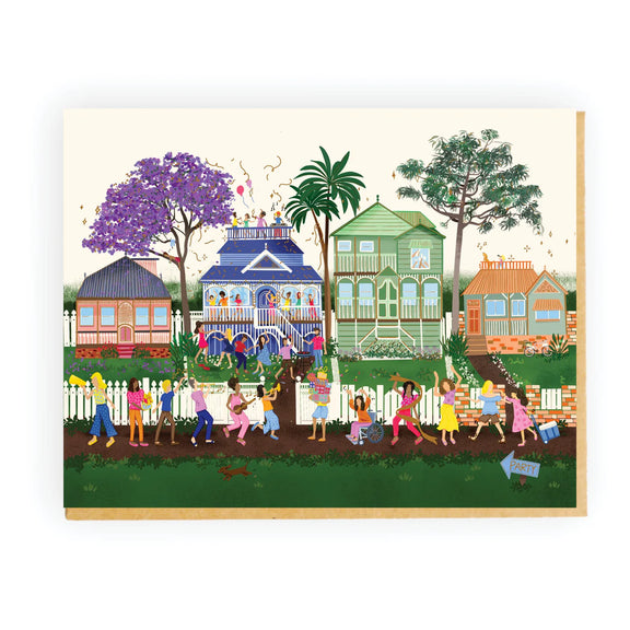 queenslander house card australia housewarming