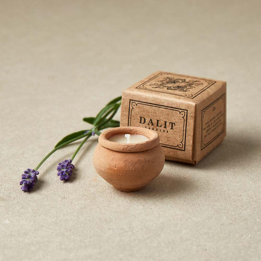 Handmade Terracotta Beeswax Clay Tea Light Candle | Rahul
