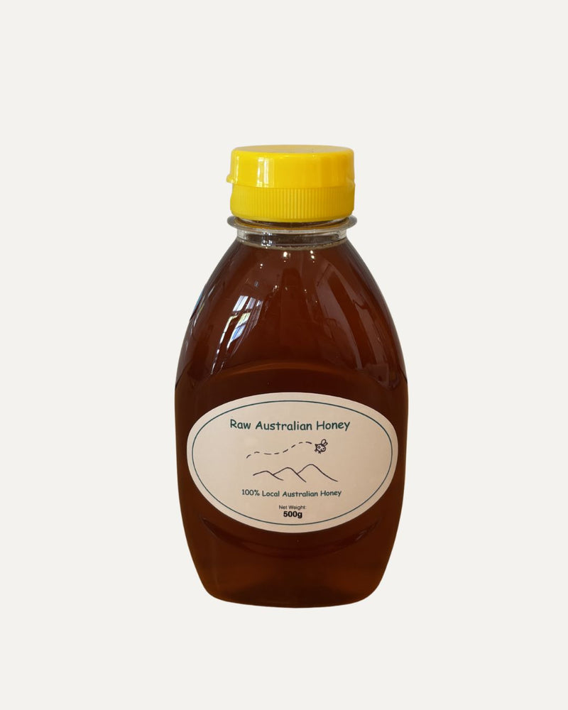 Raw Australian honey 500g squeeze bottle from Mount Tamborine Scenic Rim