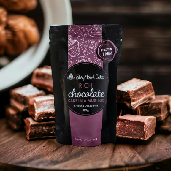 Rich chocolate mud cake in a mug 80g Australia