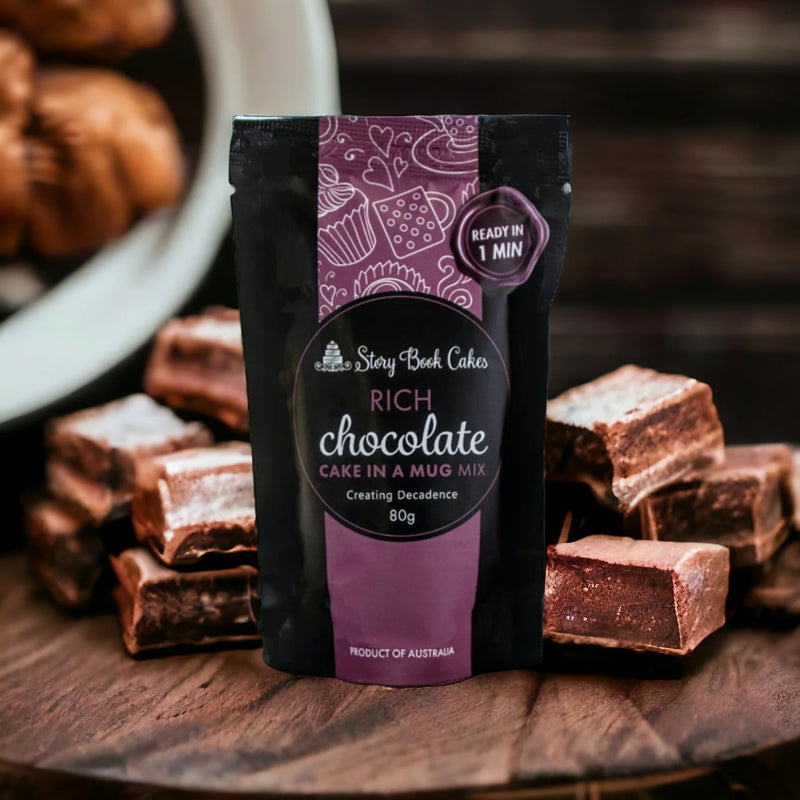 Rich chocolate mud cake in a mug 80g Australia