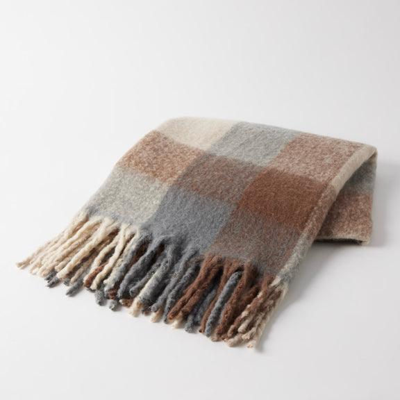 brown check throw blanket cosy sofa throw australia