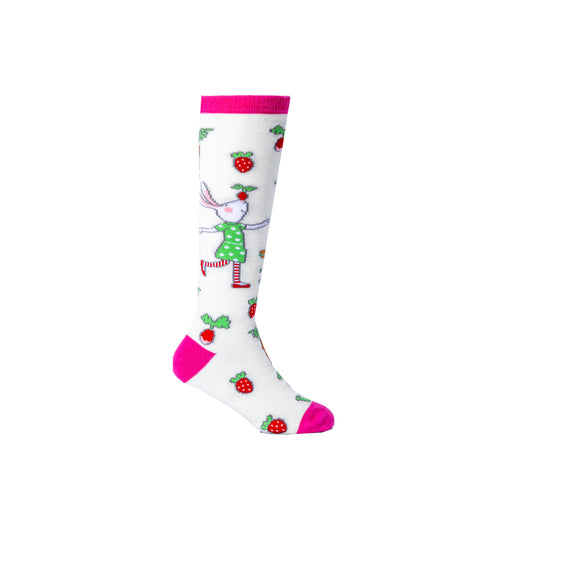 Children’s knee high socks inspired by Ruby Red Shoes book