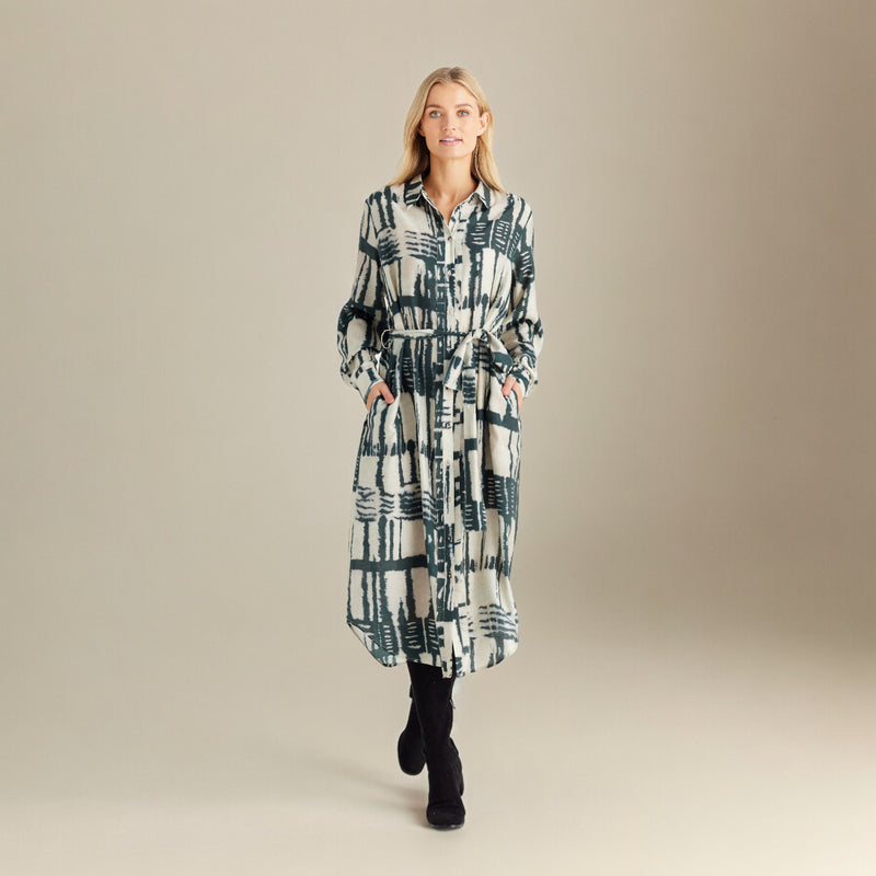 Cadiz Shirt Dress - Ebony